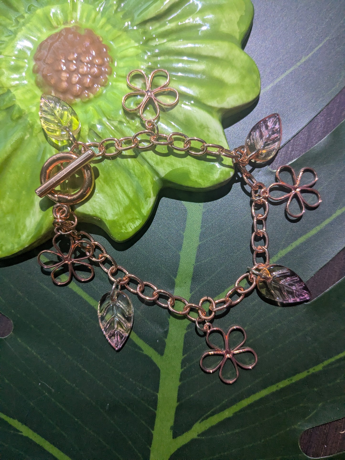 Chain bracelet with charms