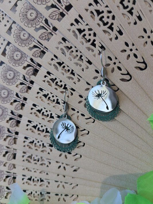 Earring with pentant
