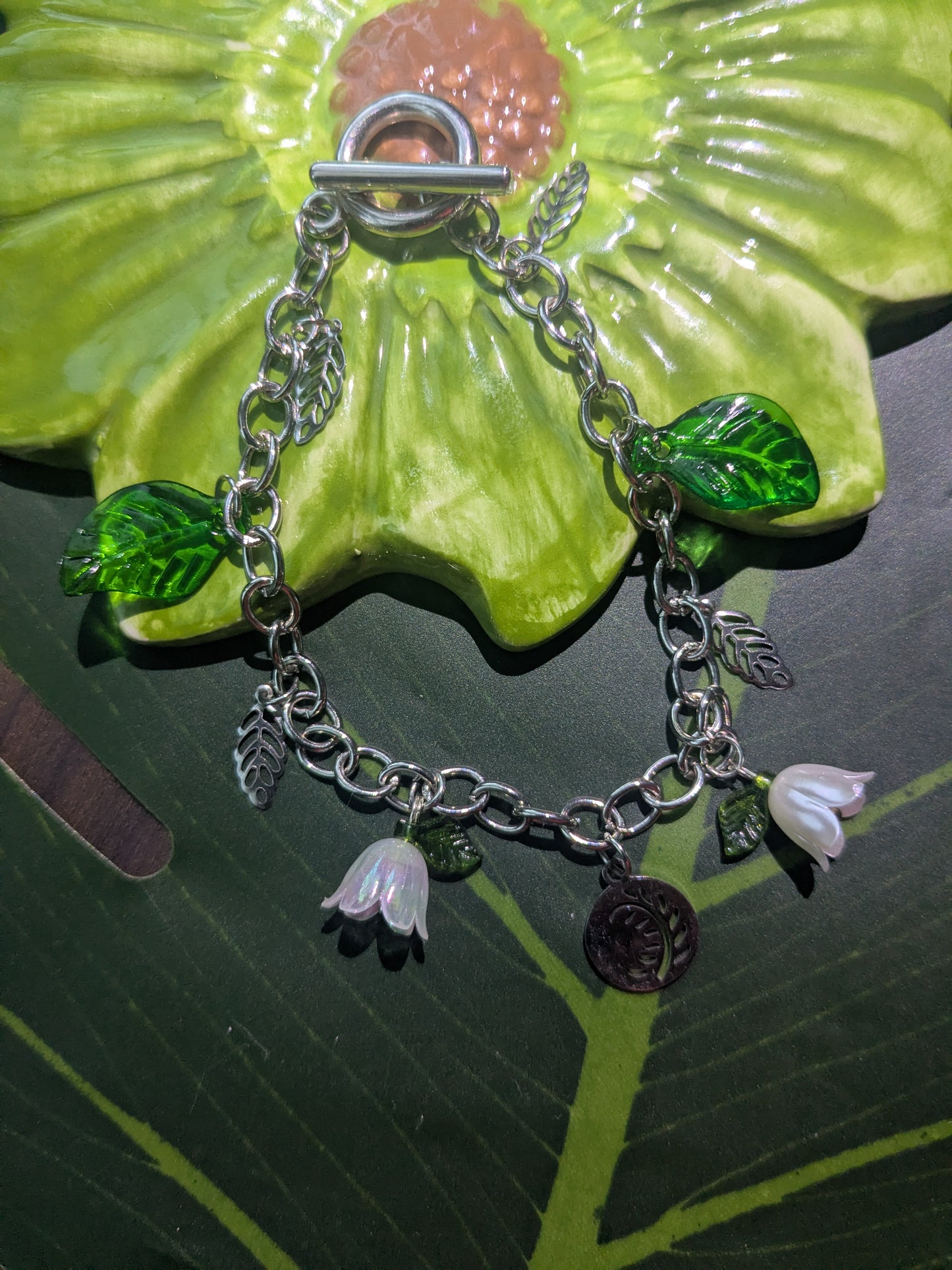 Chain bracelet with charms