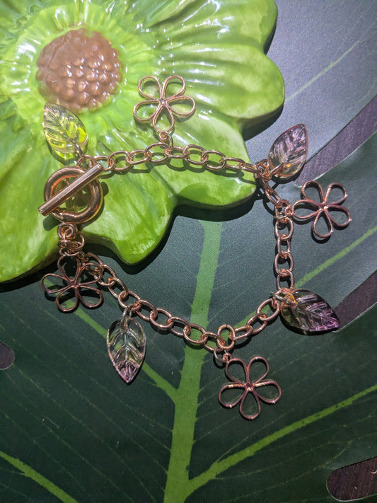 Chain bracelet with charms