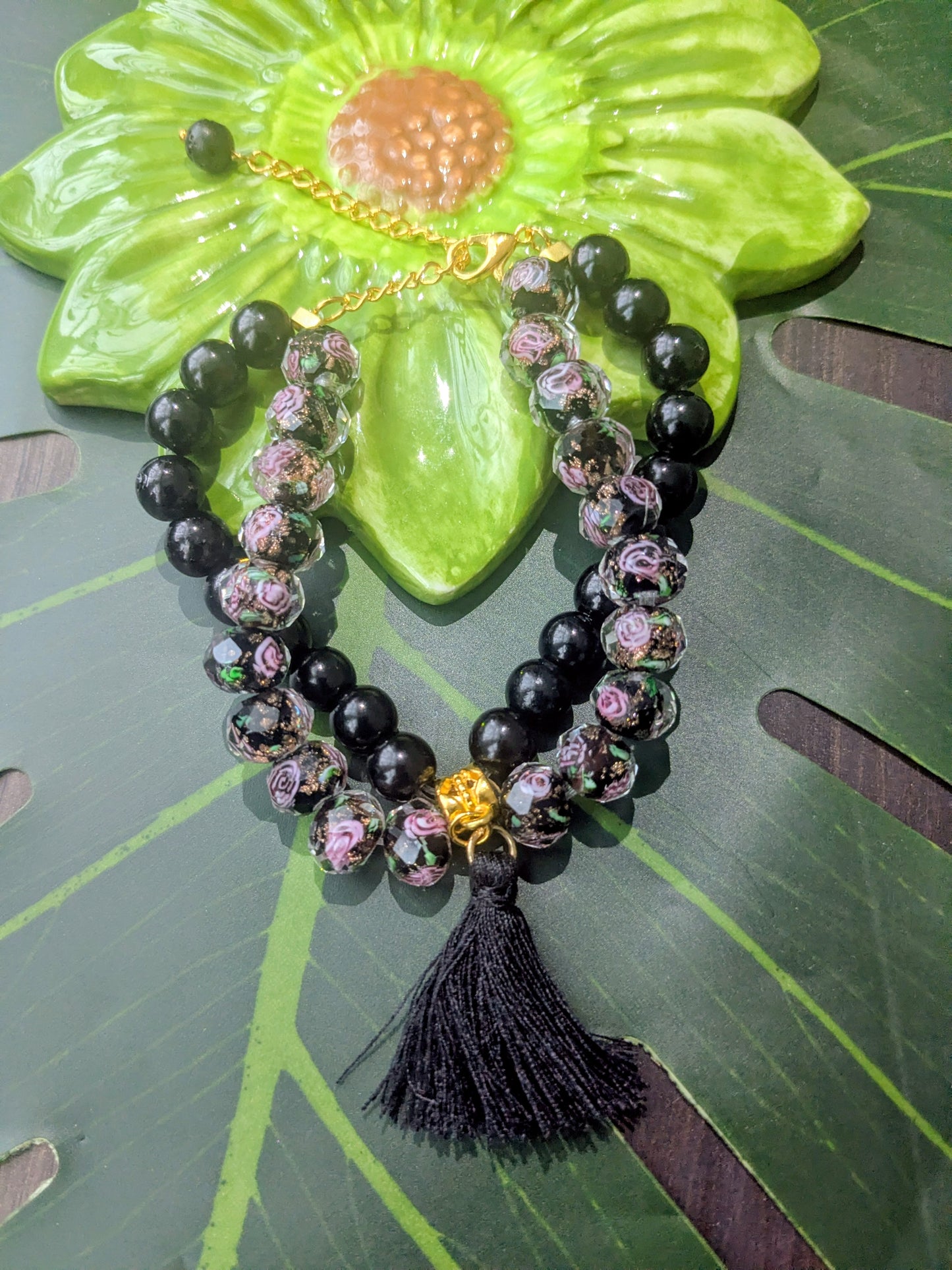 2 Layered beaded bracelet