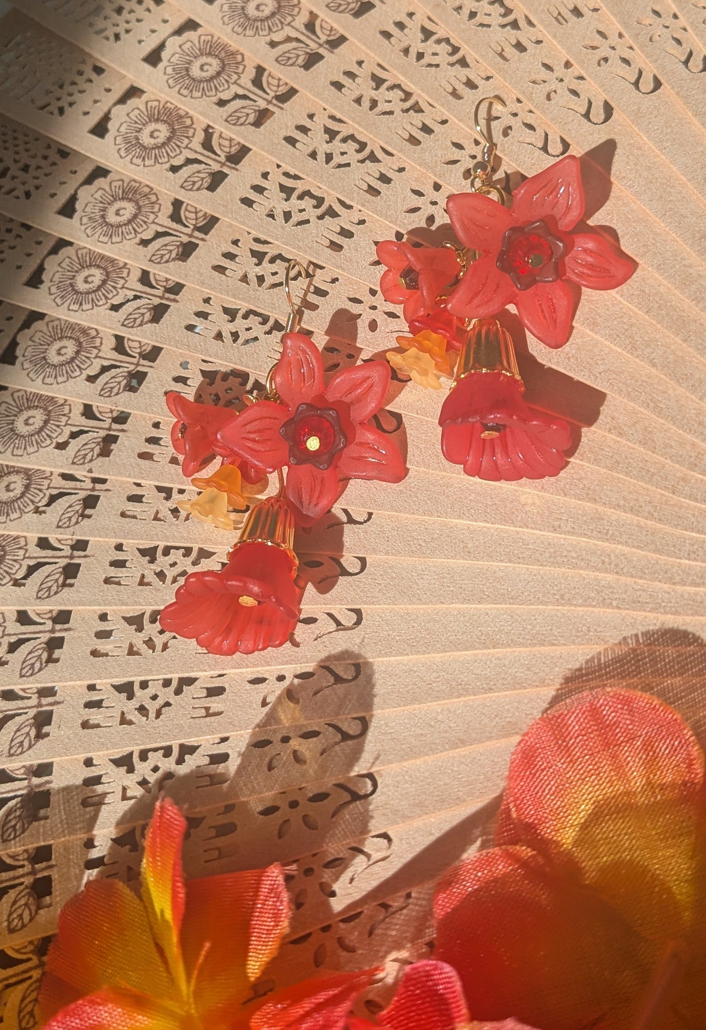 8 colors - Flower Earrings