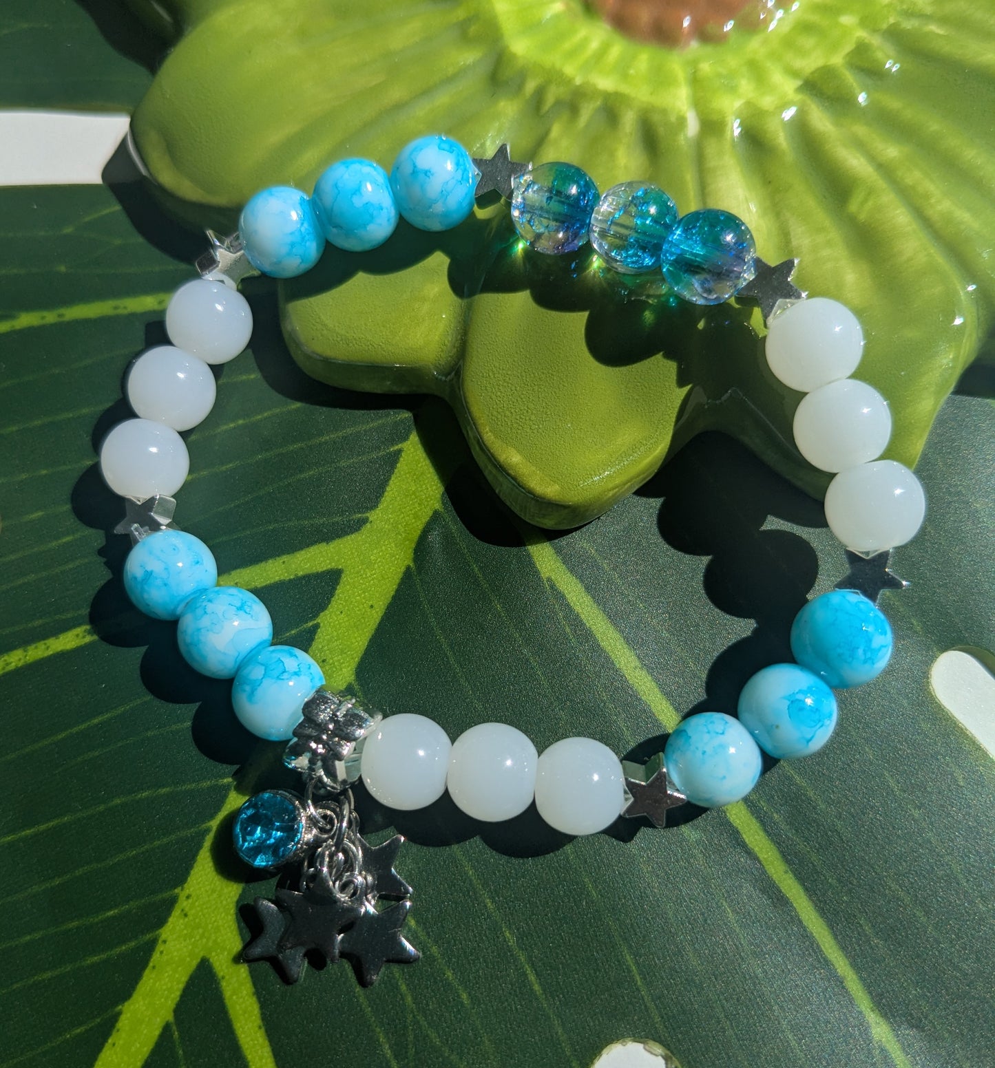 Bracelet with beads and charms