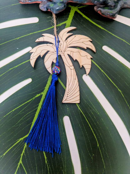 19 colors - Wooden air freshener with tassel and beads