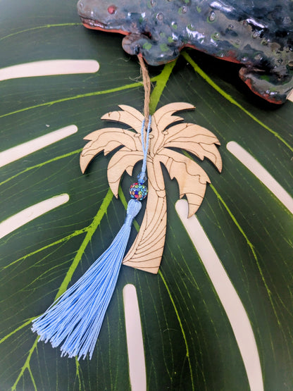 19 colors - Wooden air freshener with tassel and beads