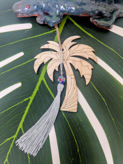 19 colors - Wooden air freshener with tassel and beads